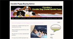Desktop Screenshot of cavalierpuppy.co.uk